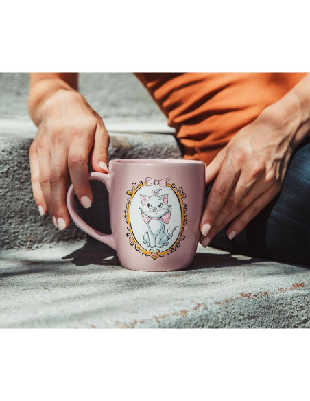 Taza Cerámica Disney Aristogatos Marie 18 Onzas Rosa