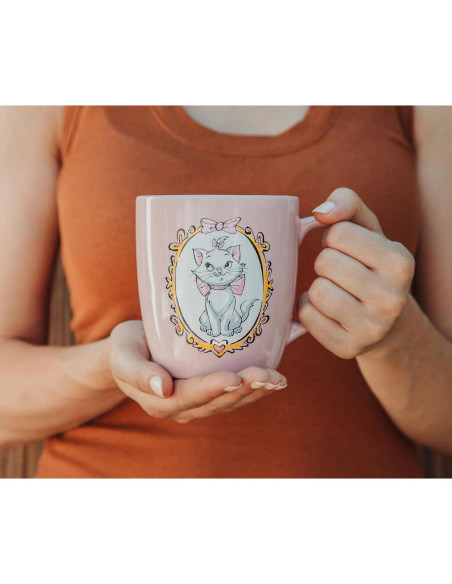 Taza Cerámica Disney Aristogatos Marie 18 Onzas Rosa