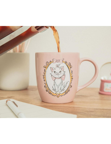 Taza Cerámica Disney Aristogatos Marie 18 Onzas Rosa