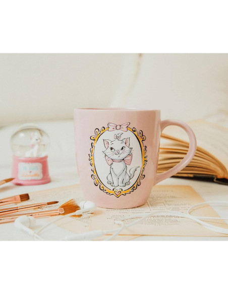 Taza Cerámica Disney Aristogatos Marie 18 Onzas Rosa