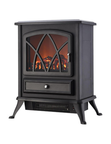 Estufa Eléctrica Comfort Glow ES4215 Negra, 1500W, 46.5m