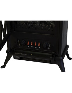 Estufa Eléctrica Comfort Glow ES4215 Negra, 1500W, 46.5m 2