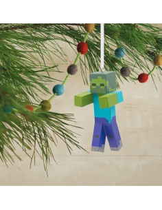 Adorno Navideño Hallmark Zombie Minecraft 7.62 cm 2