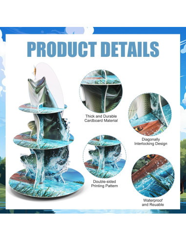 Soporte para Cupcakes de Pesca Weysat 3 Niveles 35x33.4cm