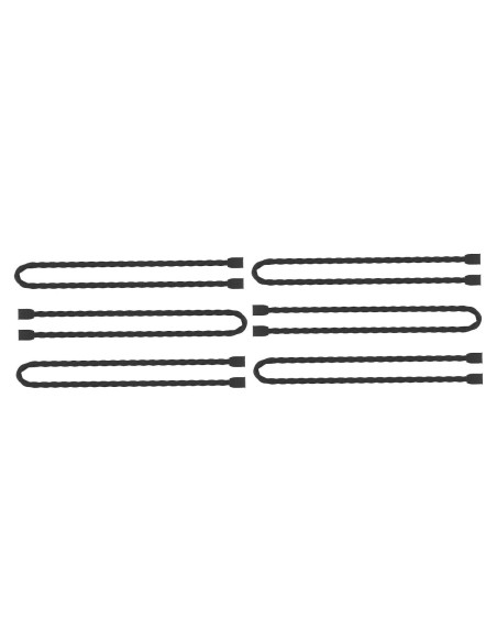 Ties de Silicona Reutilizables Genérico 30.48cm 6pk Negro