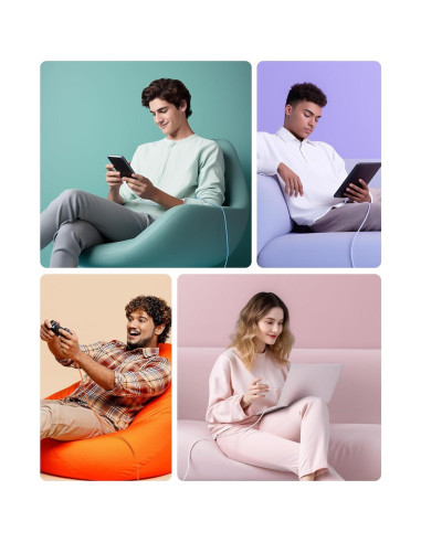 Cable de Carga USB-C 1.83m Cable Matters 60W Negro