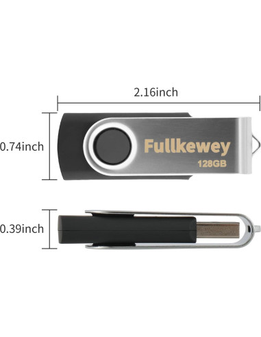 Unidad Flash USB 2.0 Fullkewey 32GB Alta Velocidad Azul