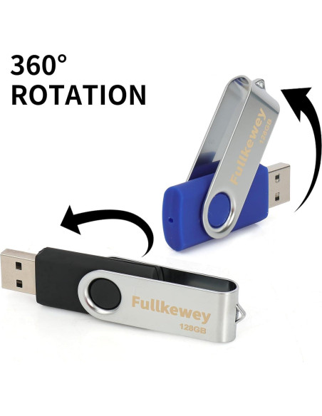 Unidad Flash USB 2.0 Fullkewey 32GB Alta Velocidad Azul