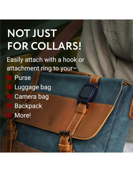 Estuche de Silicona Impermeable IMPRESA para Collar de Perro - Negro - Compatible con Eufy y Petloc8 GPS