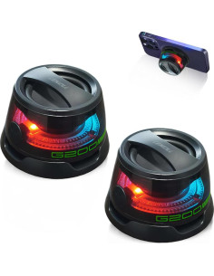 Altavoz Bluetooth Magnético LENOLL Naranja 3W con RGB 2