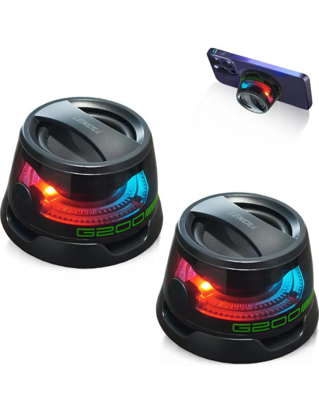 Altavoz Bluetooth Magnético LENOLL Naranja 3W con RGB