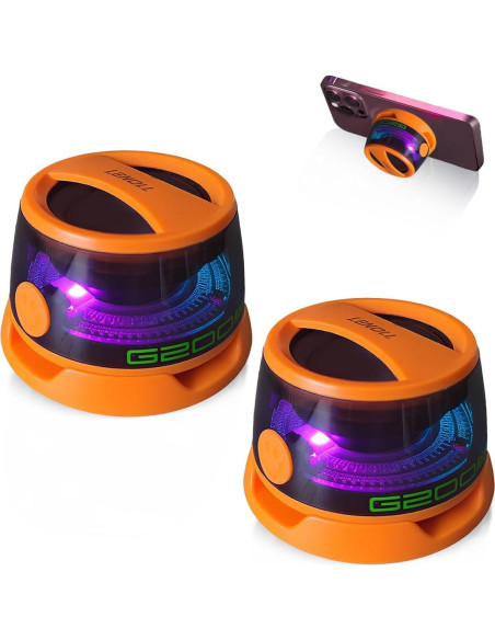 Altavoz Bluetooth Magnético LENOLL Naranja 3W con RGB