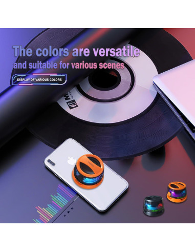 Altavoz Bluetooth Magnético LENOLL Naranja 3W con RGB