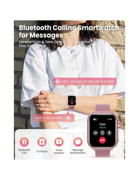 Reloj Inteligente Banlvs G62 1.85" Fitness IP68 Rosa Reloj Inteligente Banlvs G62 1.85" Fitness IP68 Rosa