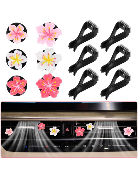Clips Ambientadores para Auto MBAIYO, 6 Pcs Decorativos