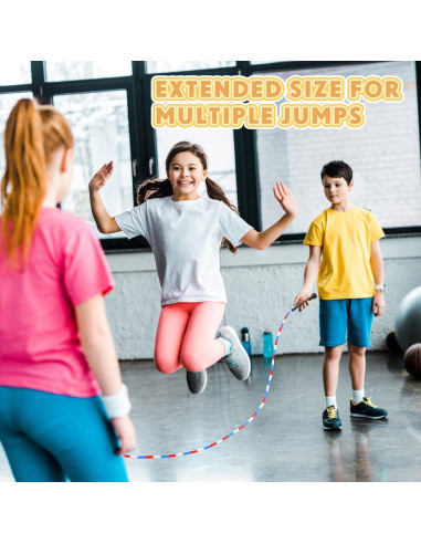 Cuerdas de Saltar Doble Dutch Zubebe 4.8m Multicolor