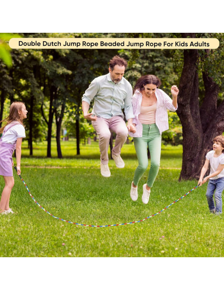 Cuerdas de Saltar Doble Dutch Zubebe 4.8m Multicolor