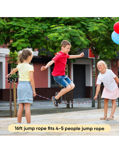 Cuerdas de Saltar Doble Dutch Zubebe 4.8m Multicolor