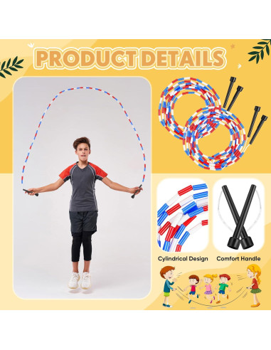 Cuerdas de Saltar Doble Dutch Zubebe 4.8m Multicolor