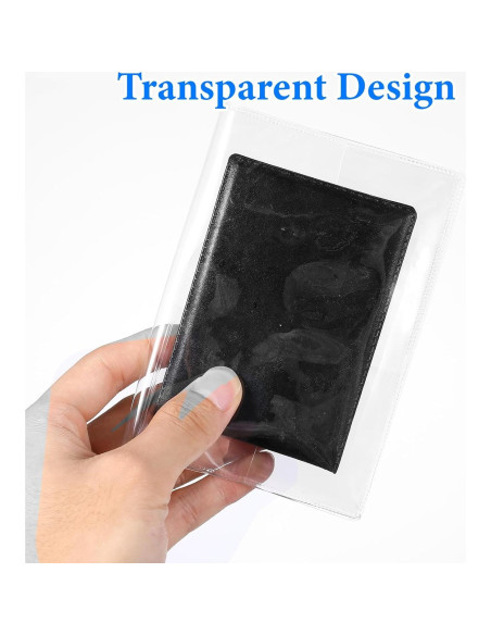 Paquete de 10 fundas de pasaporte transparentes IANFAN