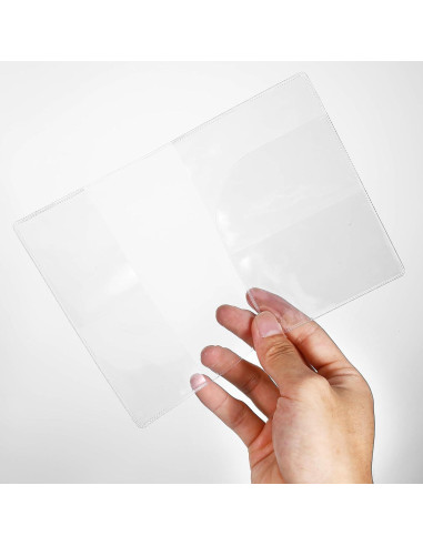 Paquete de 10 fundas de pasaporte transparentes IANFAN