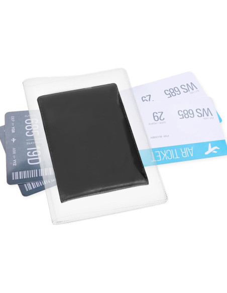 Paquete de 10 fundas de pasaporte transparentes IANFAN