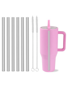 Popotes Metálicos Reutilizables LUCKINEE para HydroJug 40 oz - 6 Pzas