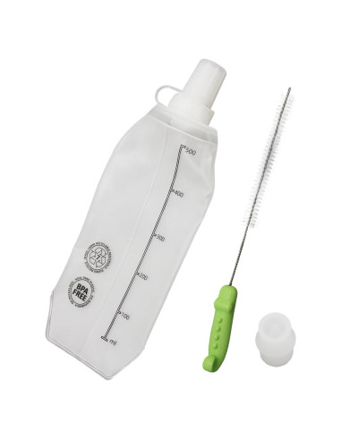 Botella de Agua Suave ISLOYALS 500ml Plegable TPU Blanca