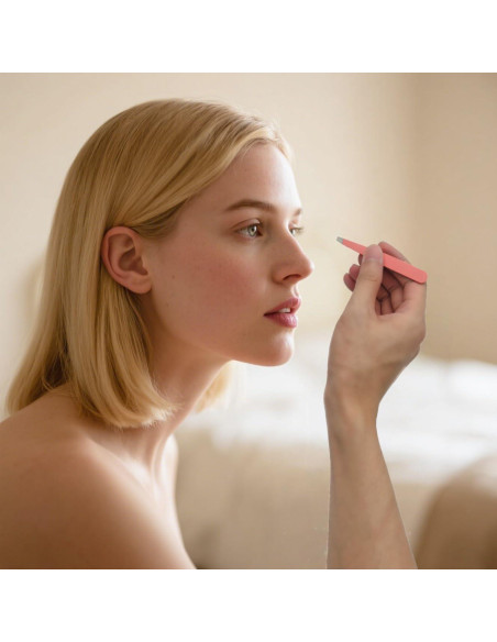 Juego de Pinzas 4 en 1 Genérico con Estuche Rosa - Acero Inoxidable