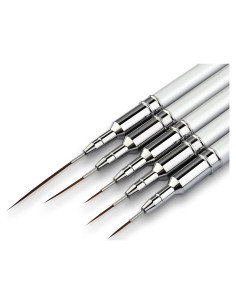 Juego de Pinceles para Arte de Uñas Eptbsdu 5 Piezas 7-25mm