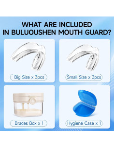 Protector Bucal Nocturno Buluoushen para Bruxismo - 2 Tamaños 2