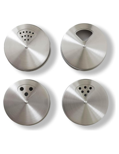 Tapa de Especias Ajustable ByteX Acero Inoxidable Paquete de 4