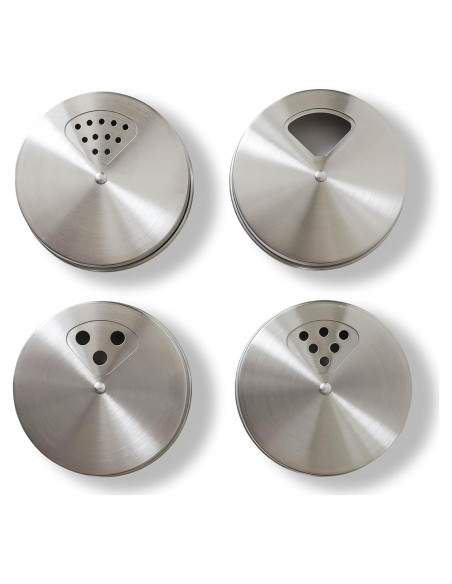 Tapa de Especias Ajustable ByteX Acero Inoxidable Paquete de 4
