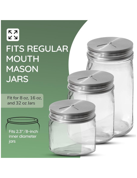 Tapa de Especias Ajustable ByteX Acero Inoxidable Paquete de 4