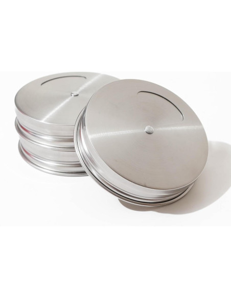 Tapa de Especias Ajustable ByteX Acero Inoxidable Paquete de 4
