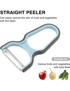 Juego de 4 Peladores SHINEMOON Acero Inoxidable Multicolor 2