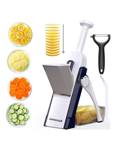 Rebanadora Mandolina Jonscook Ajustable 0-8mm Acero Inoxidable