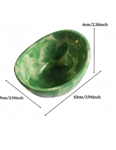 Tazón Deshojador de Hierbas Genérica Verde, Resina, 238g