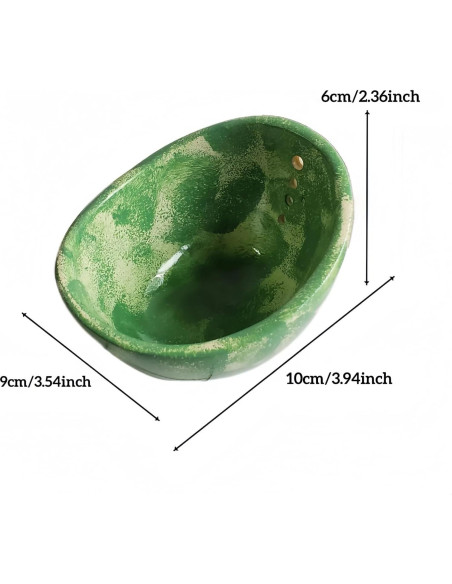Tazón Deshojador de Hierbas Genérica Verde, Resina, 238g