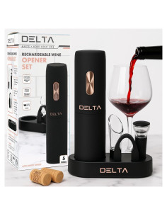 Abridor de Vino Eléctrico Prime Cuisine con Accesorios