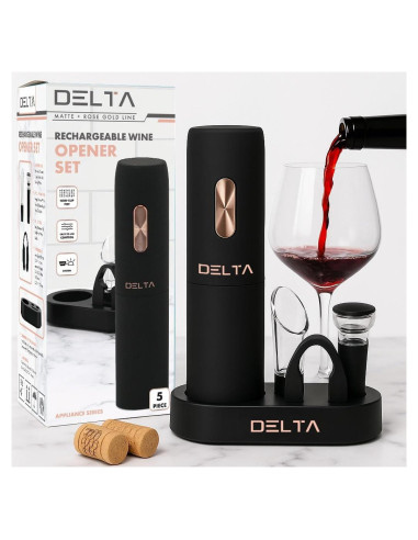 Abridor de Vino Eléctrico Prime Cuisine con Accesorios