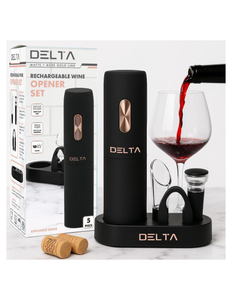 Abridor de Vino Eléctrico Prime Cuisine con Accesorios