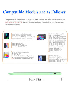 Bolígrafo Stylus DOGAIN Verde para iPad y Pantallas Táctiles 2
