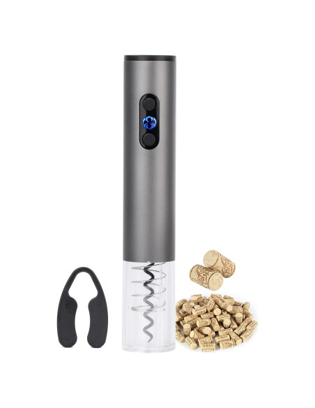 Abridor de Vino Eléctrico Obsoorth 2 en 1 con Cortador de Aluminio