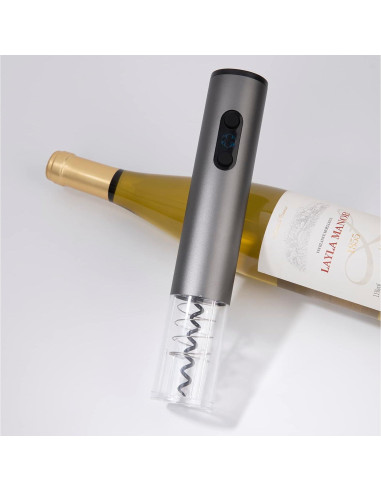 Abridor de Vino Eléctrico Obsoorth 2 en 1 con Cortador de Aluminio