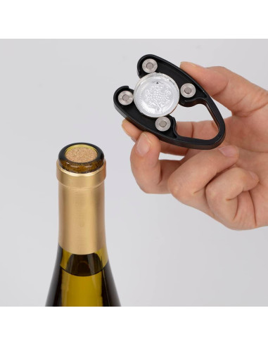 Abridor de Vino Eléctrico Obsoorth 2 en 1 con Cortador de Aluminio