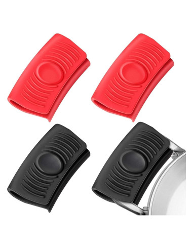 Juego de 4 Fundas de Silicona para Mangos de Sartenes Genérico