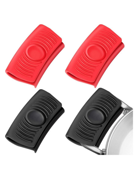 Juego de 4 Fundas de Silicona para Mangos de Sartenes Genérico