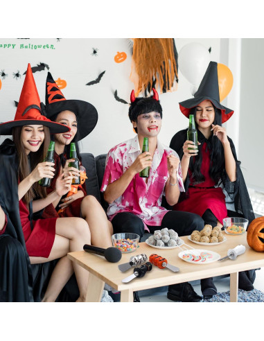 Set 8 Espátulas de Queso Halloween Lasnten - Acero Inoxidable