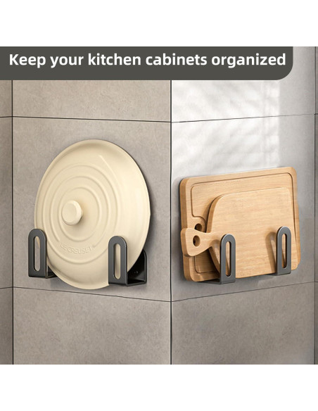 Organizador de Tapas de Olla FUYAHA - 2 Paquetes Ajustables